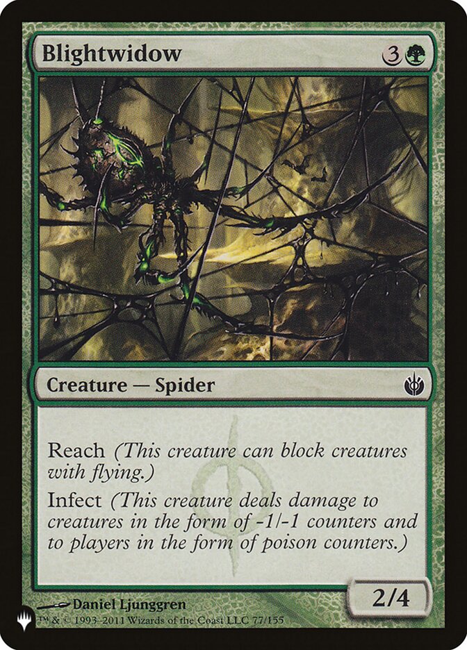 Blightwidow 77/155 (The List Reprints)  | Good Games Adelaide SA