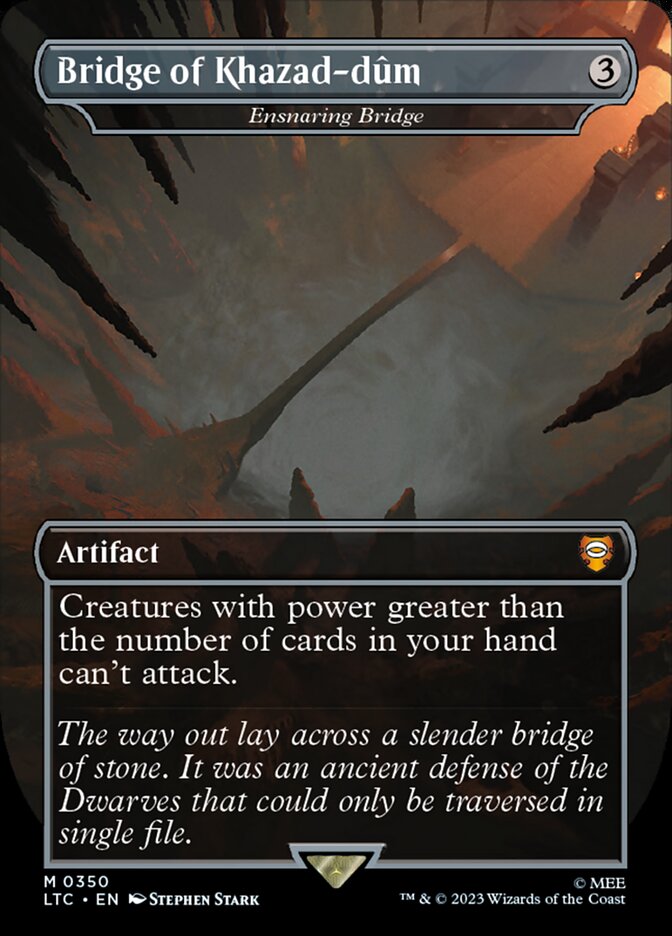 Ensnaring Bridge 350 (Commander: The Lord of the Rings: Tales of Middle-earth)  - Foil | Good Games Adelaide SA