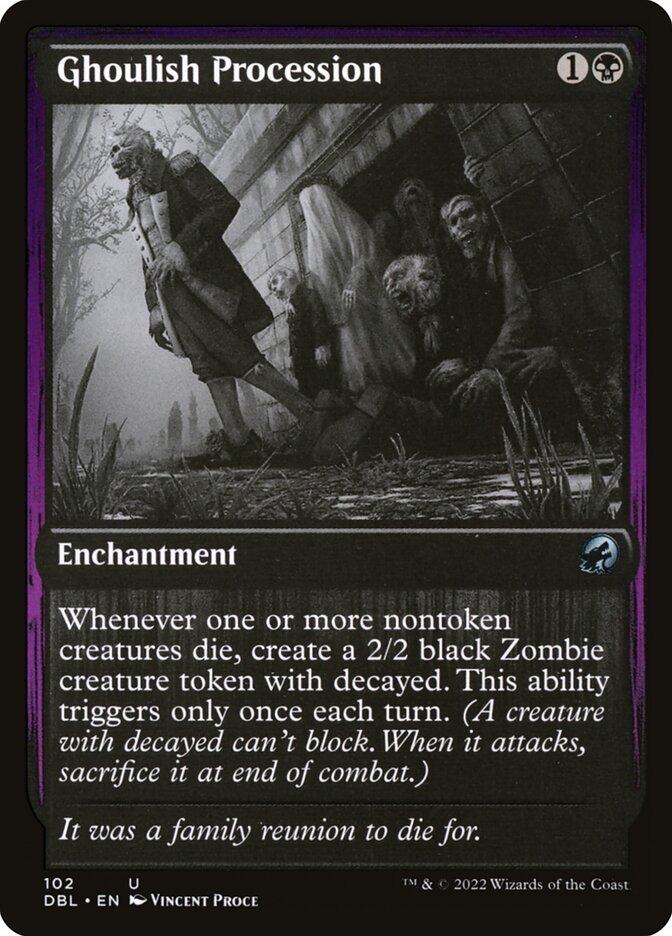 Ghoulish Procession 102 (Innistrad: Double Feature)  - Foil | Good Games Adelaide SA