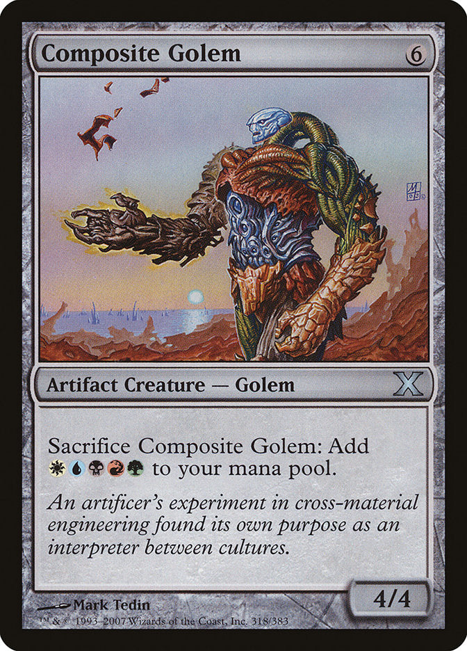 Composite Golem 318 (10th Edition)  - Foil | Good Games Adelaide SA