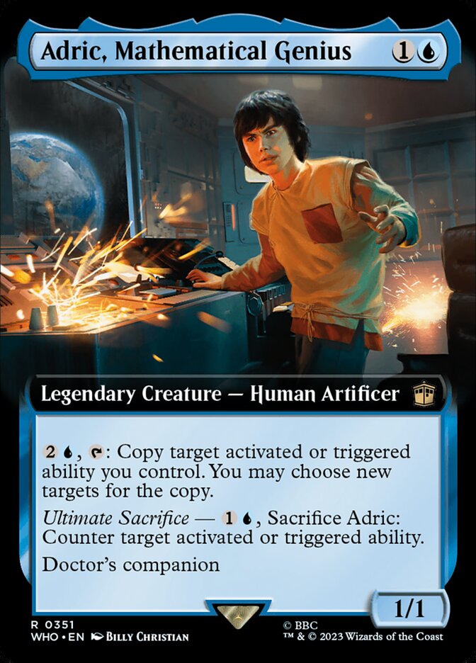 Adric, Mathematical Genius 351 (Universes Beyond: Doctor Who)  - Foil | Good Games Adelaide SA
