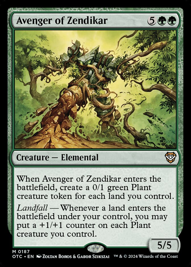 Avenger of Zendikar 187 (Commander: Outlaws of Thunder Junction)  | Good Games Adelaide SA