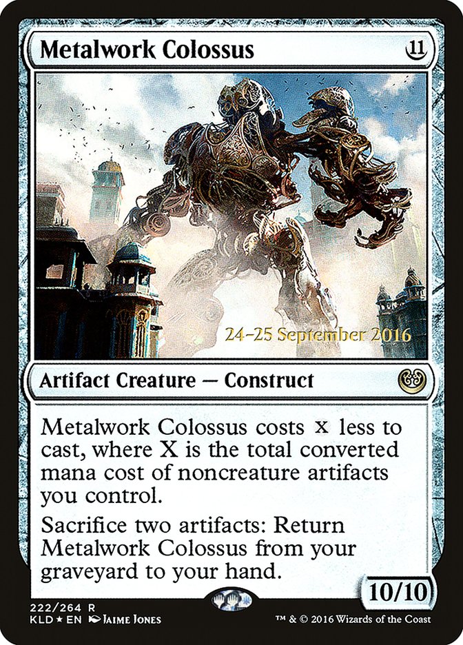 Metalwork Colossus 222 (Prerelease Cards)  - Foil | Good Games Adelaide SA