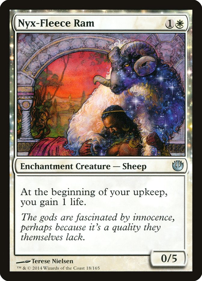 Nyx-Fleece Ram 18 (Journey Into Nyx)  - Foil | Good Games Adelaide SA