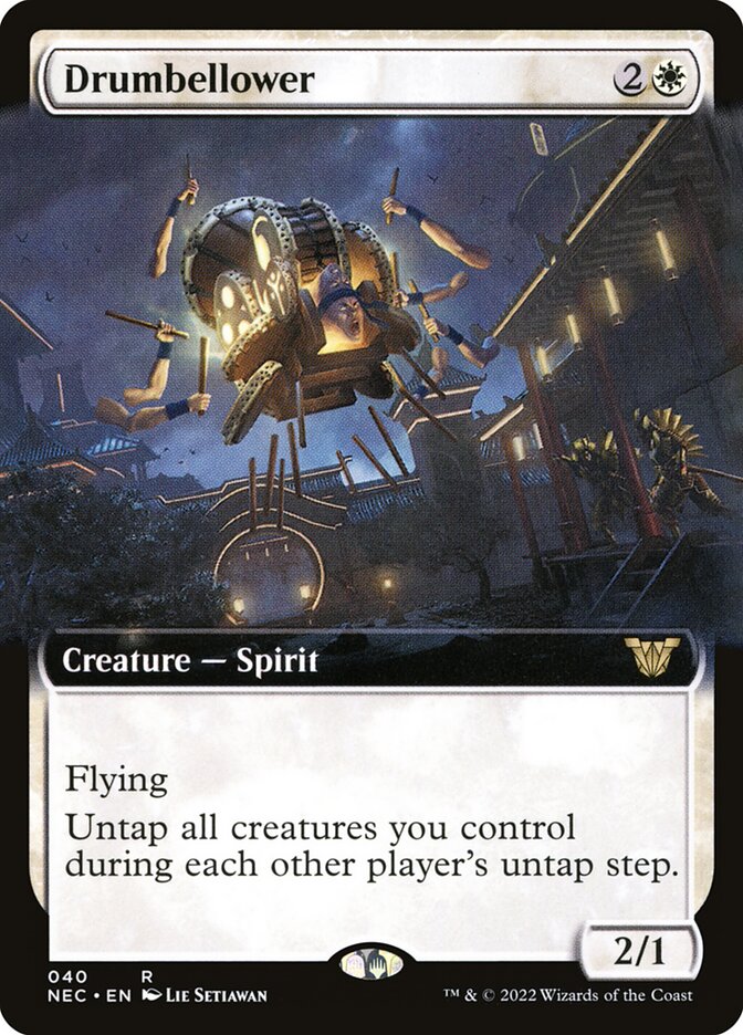 Drumbellower 40/38 (Commander: Kamigawa: Neon Dynasty)  - Extended Art | Good Games Adelaide SA