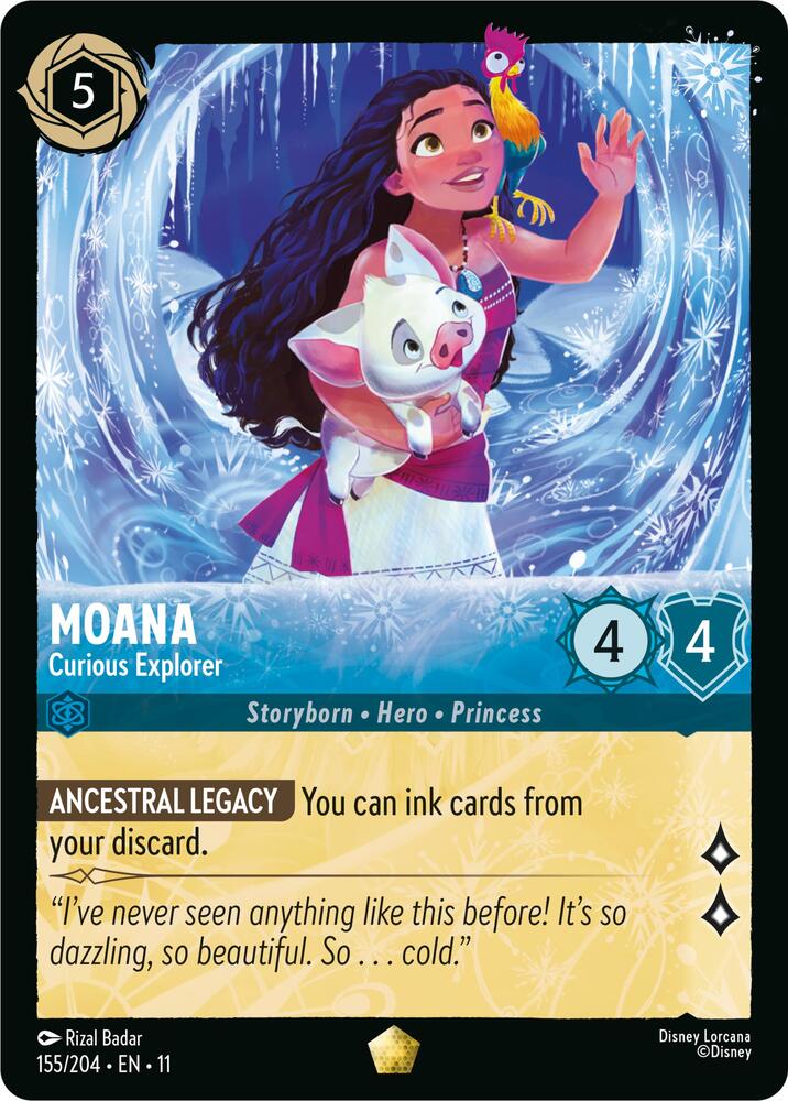 Moana, Curious Explorer 155/204 (Winterspell)  | Good Games Adelaide SA