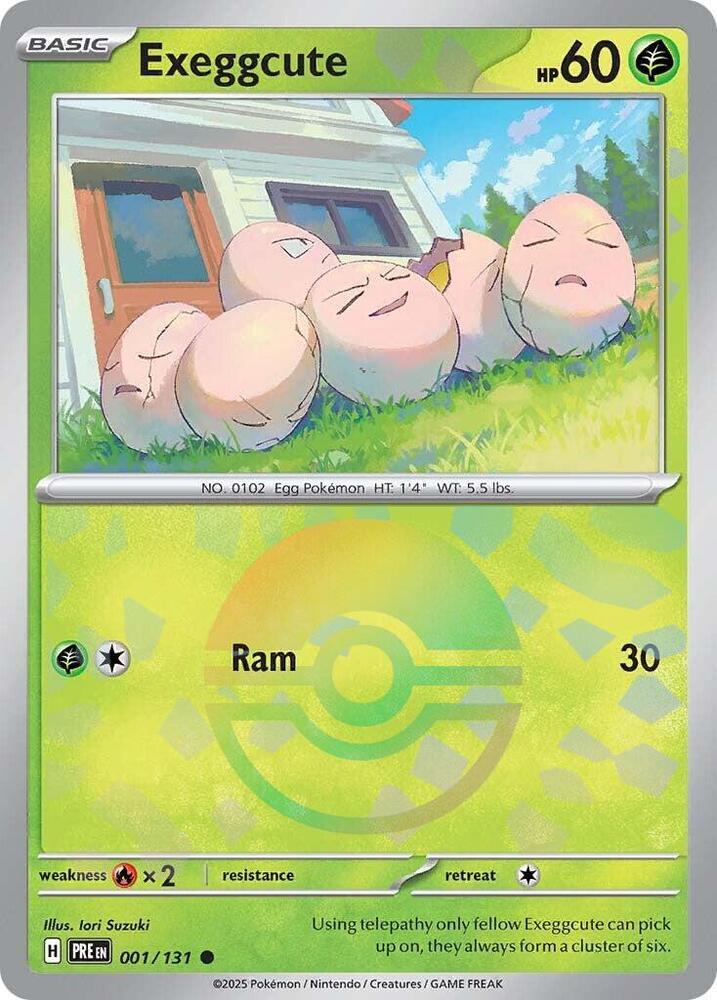 Exeggcute 001/131 (SV: Prismatic Evolutions)  - Holofoil | Good Games Adelaide SA