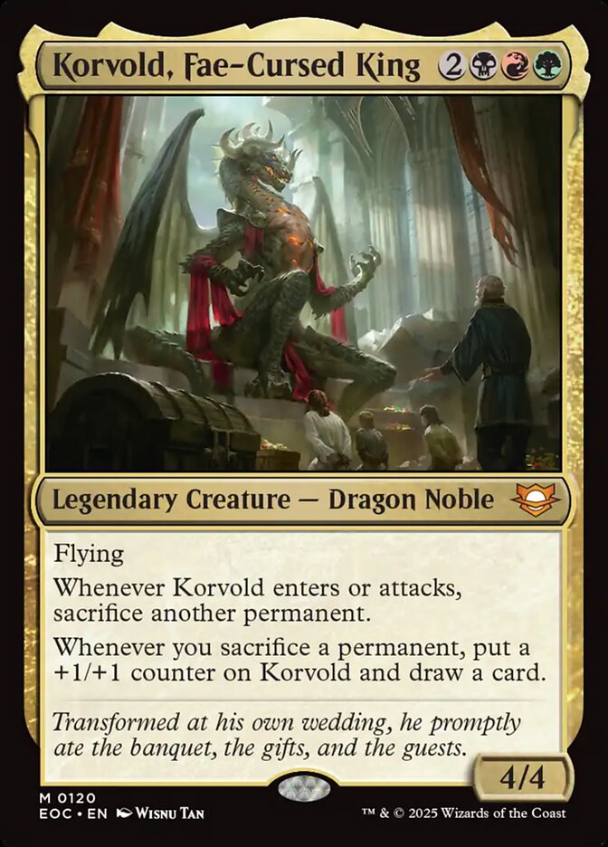 Korvold, Fae-Cursed King 120 (Commander: Edge of Eternities)  | Good Games Adelaide SA