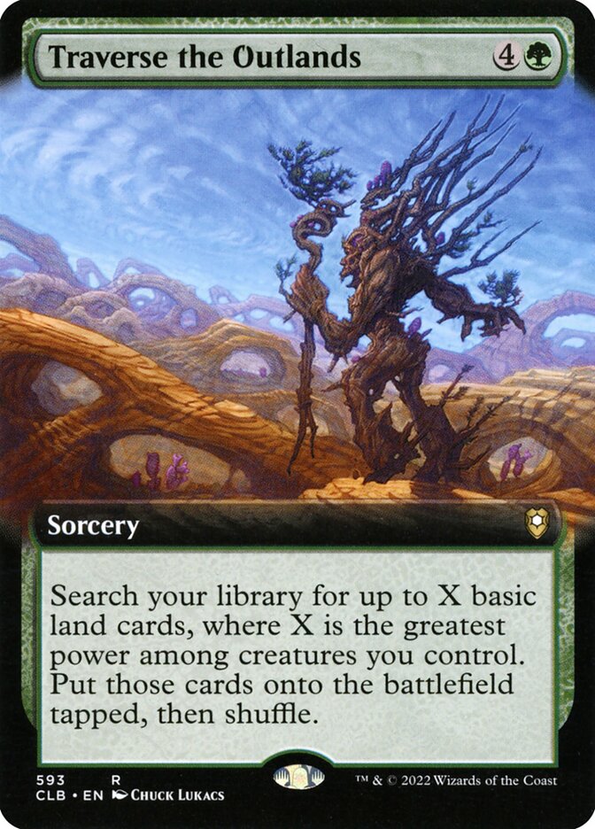 Traverse the Outlands Extended Art 593 (Commander Legends: Battle for Baldur's Gate)  | Good Games Adelaide SA