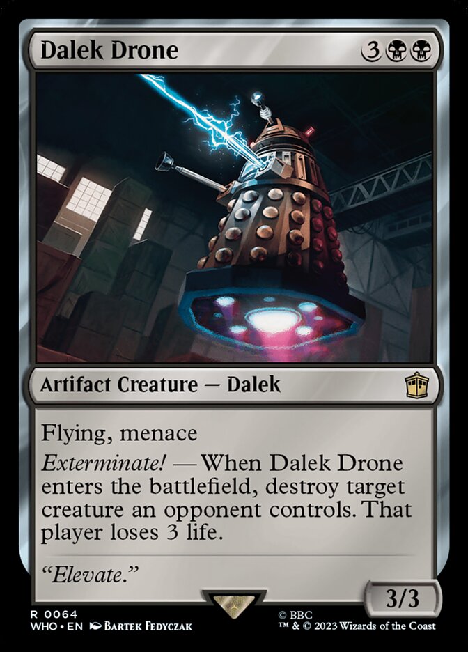 Dalek Drone 64 (Universes Beyond: Doctor Who)  - Foil | Good Games Adelaide SA