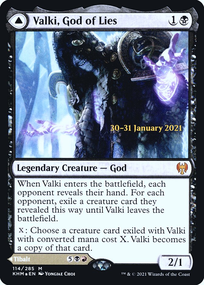 Valki, God of Lies // Tibalt, Cosmic Impostor 114 (Prerelease Cards)  - Foil | Good Games Adelaide SA