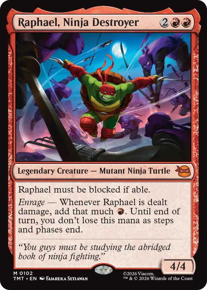 Raphael, Ninja Destroyer 102/260 (Teenage Mutant Ninja Turtles)  - Foil | Good Games Adelaide SA