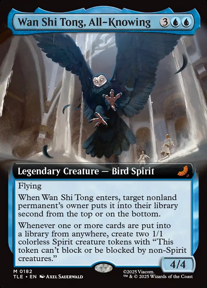 Wan Shi Tong All Knowing Extended Art 182/0 (Avatar: The Last Airbender: Eternal-Legal)  - Extended Art Foil | Good Games Adelaide SA