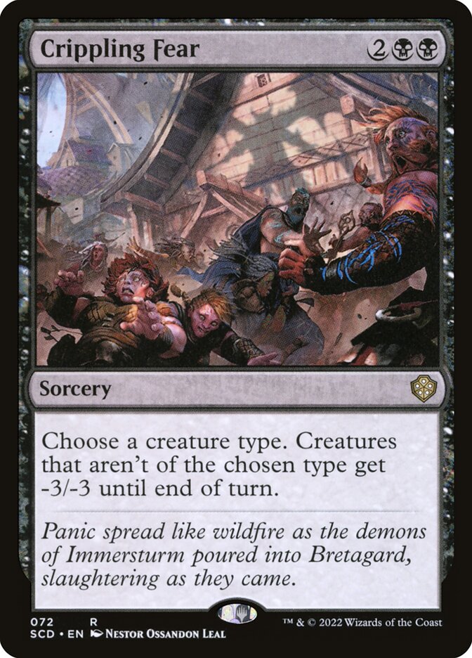 Crippling Fear 72 (Starter Commander Decks)  | Good Games Adelaide SA