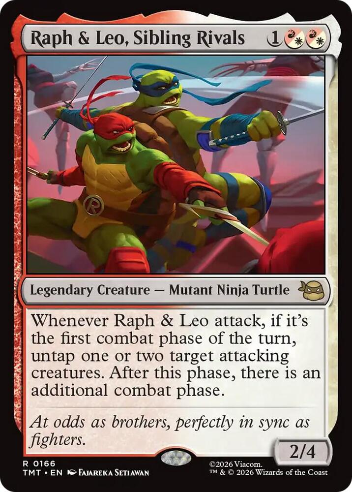 Raph and Leo Sibling Rivals 166/260 (Teenage Mutant Ninja Turtles)  - Foil | Good Games Adelaide SA
