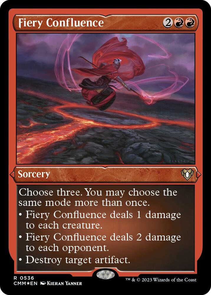 Fiery Confluence 536 (Commander Masters)  - Etched Foil | Good Games Adelaide SA