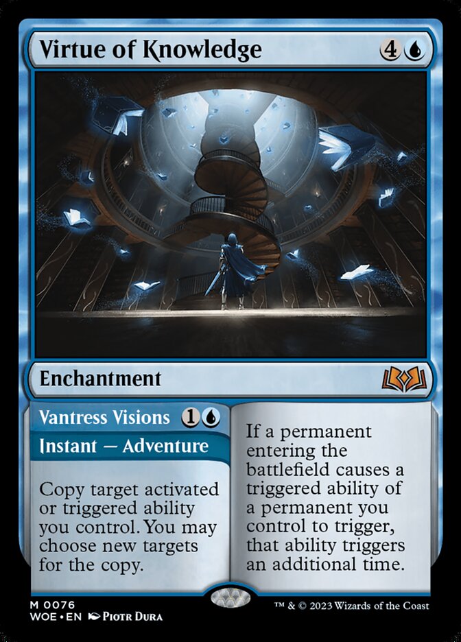 Virtue of Knowledge // Vantress Visions 76 (Wilds of Eldraine)  - Foil | Good Games Adelaide SA