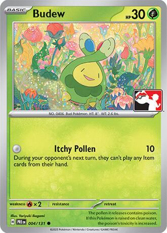 Budew Series 7/8 004/131 (Prize Pack Series Cards)  - Holofoil | Good Games Adelaide SA