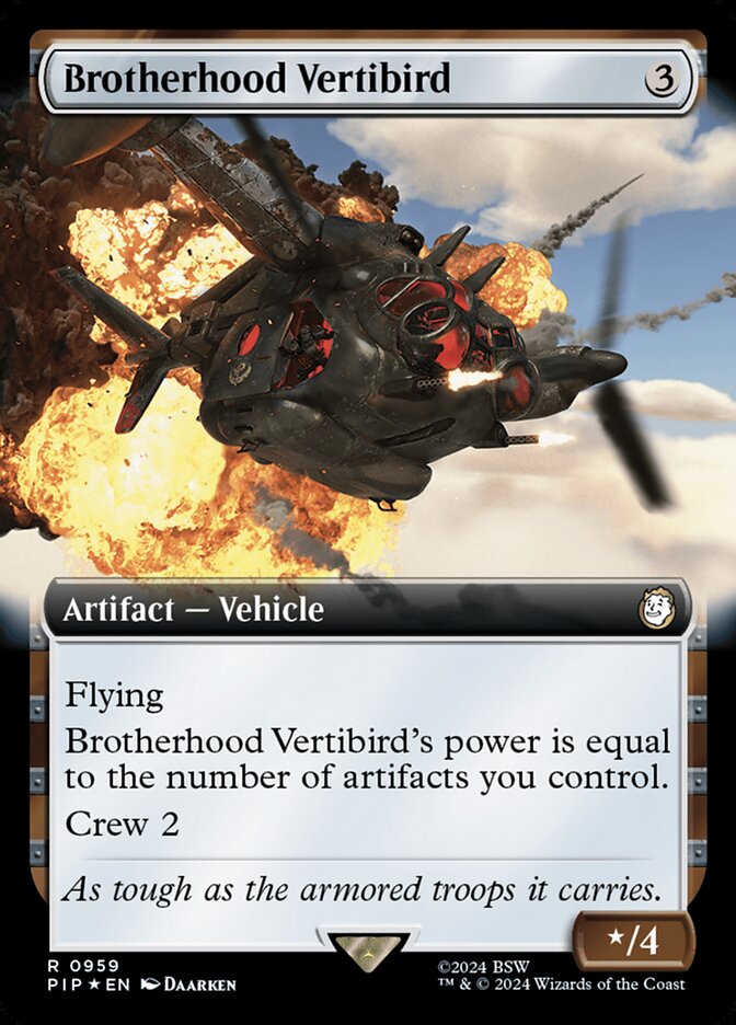 Brotherhood Vertibird 959 (Universes Beyond: Fallout)  - Foil | Good Games Adelaide SA
