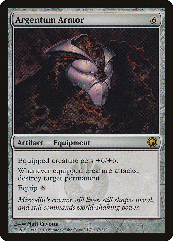 Argentum Armor 137 (Scars of Mirrodin)  - Foil | Good Games Adelaide SA