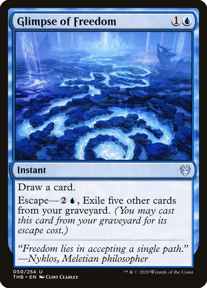 Glimpse of Freedom 50 (Theros Beyond Death)  - Foil | Good Games Adelaide SA