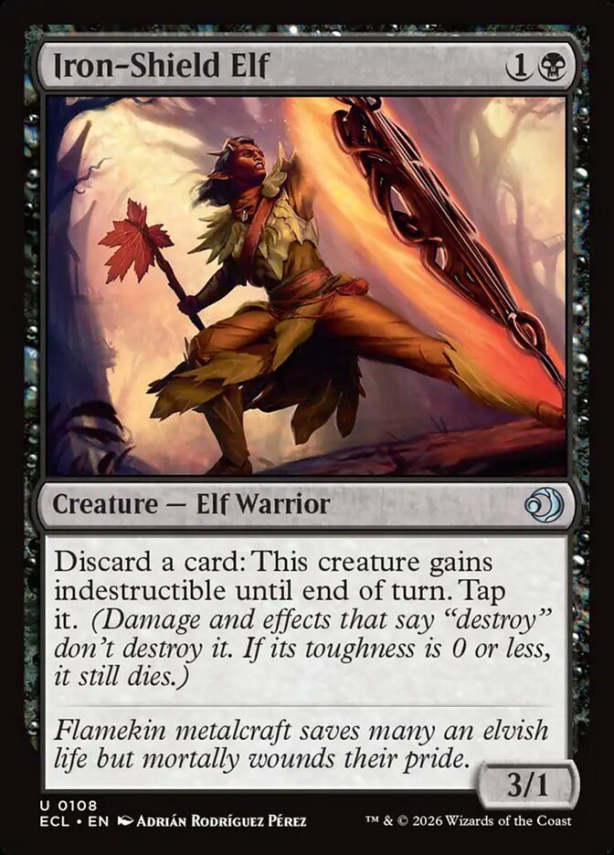 Iron-Shield Elf 108 (Lorwyn Eclipsed)  - Foil | Good Games Adelaide SA