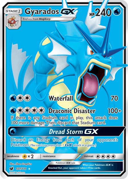 Gyarados GX Full Art 101/111 (SM - Crimson Invasion)  - Holofoil | Good Games Adelaide SA