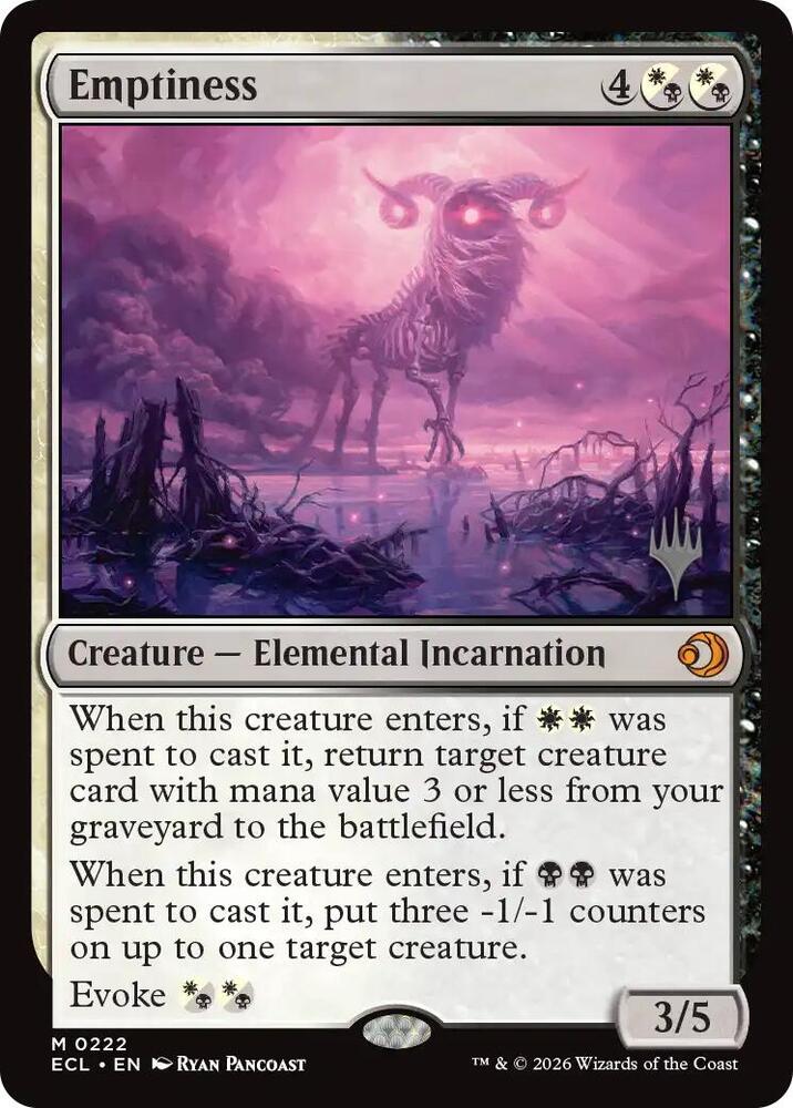 Emptiness 222 (Promo Pack: Lorwyn Eclipsed)  - Foil | Good Games Adelaide SA