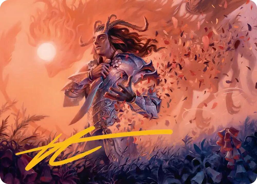 Rhys the Evermore Art Card Gold Stamped Signature 4 (Art Series: Lorwyn Eclipsed)  | Good Games Adelaide SA