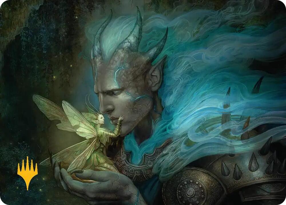Run Away Together Art Card Gold Stamped Planeswalker Symbol 9 (Art Series: Lorwyn Eclipsed)  | Good Games Adelaide SA