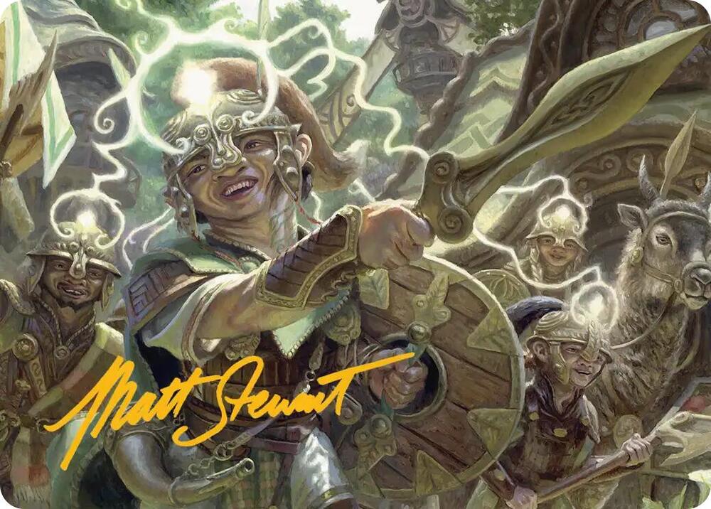 Thoughtweft Lieutenant Art Card Gold Stamped Signature 26 (Art Series: Lorwyn Eclipsed)  | Good Games Adelaide SA