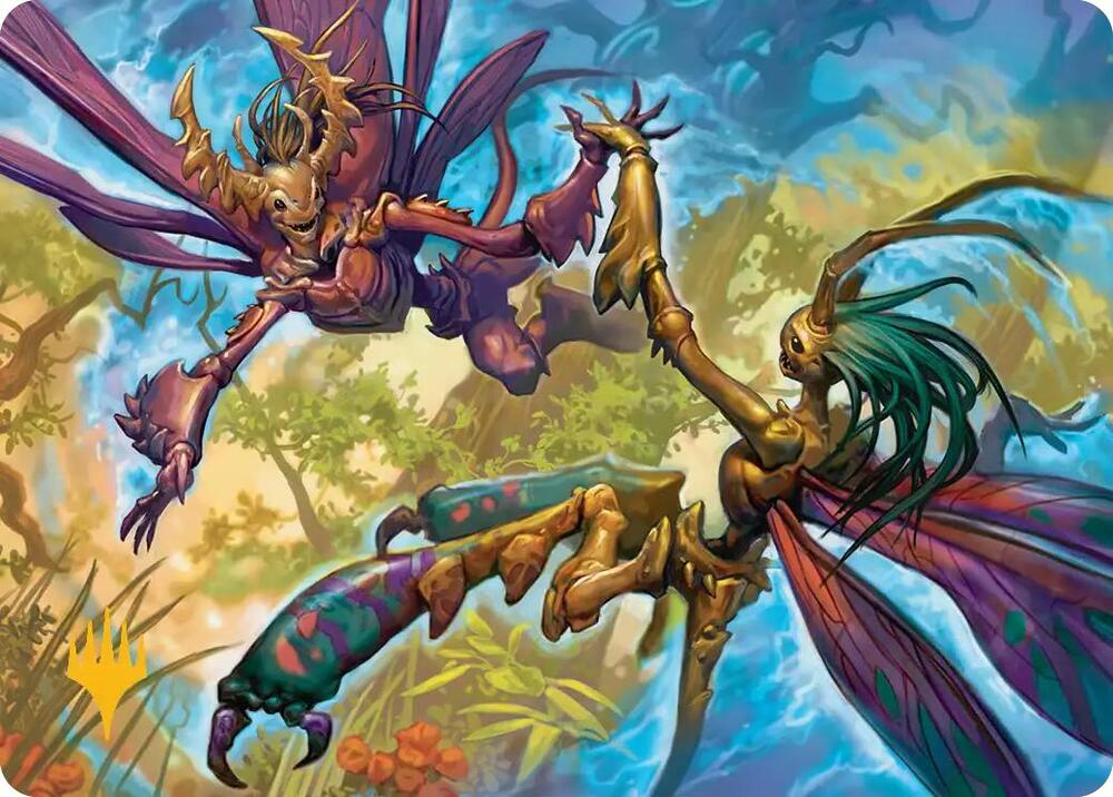 Illusion Spinners Art Card Gold Stamped Planeswalker Symbol 8 (Art Series: Lorwyn Eclipsed)  | Good Games Adelaide SA