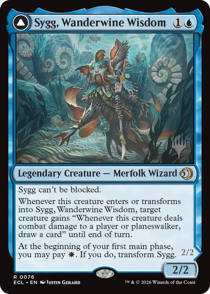 Sygg Wanderwine Wisdom 76 (Promo Pack: Lorwyn Eclipsed)  - Foil | Good Games Adelaide SA