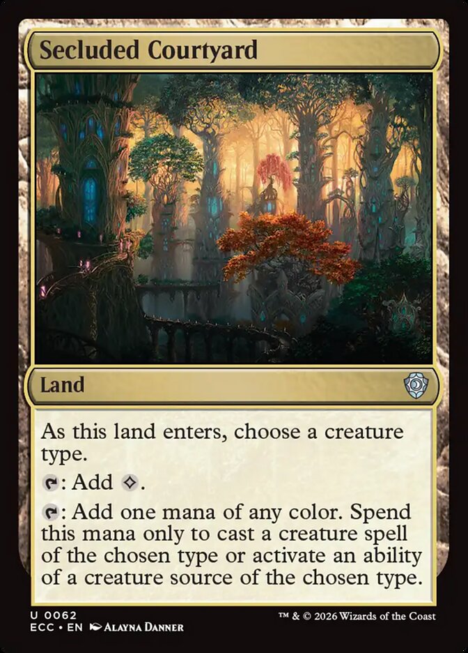 Secluded Courtyard 62 (Commander: Lorwyn Eclipsed)  | Good Games Adelaide SA