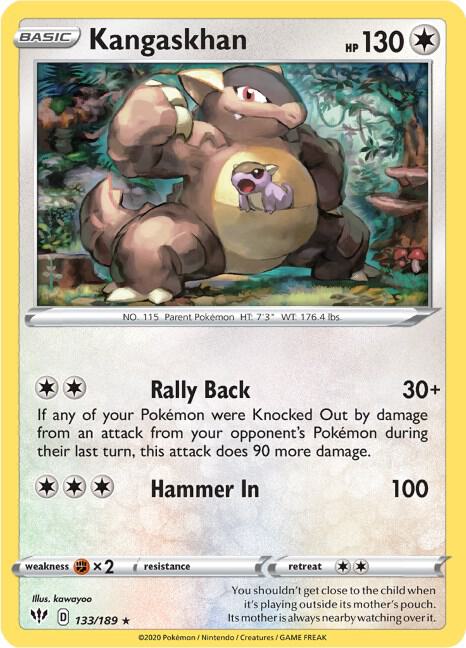 Kangaskhan 133/189 (SWSH03: Darkness Ablaze)  - Holofoil | Good Games Adelaide SA