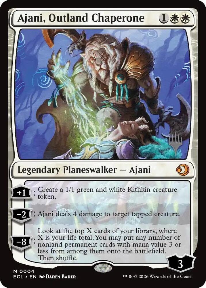 Ajani Outland Chaperone 4 (Promo Pack: Lorwyn Eclipsed)  | Good Games Adelaide SA