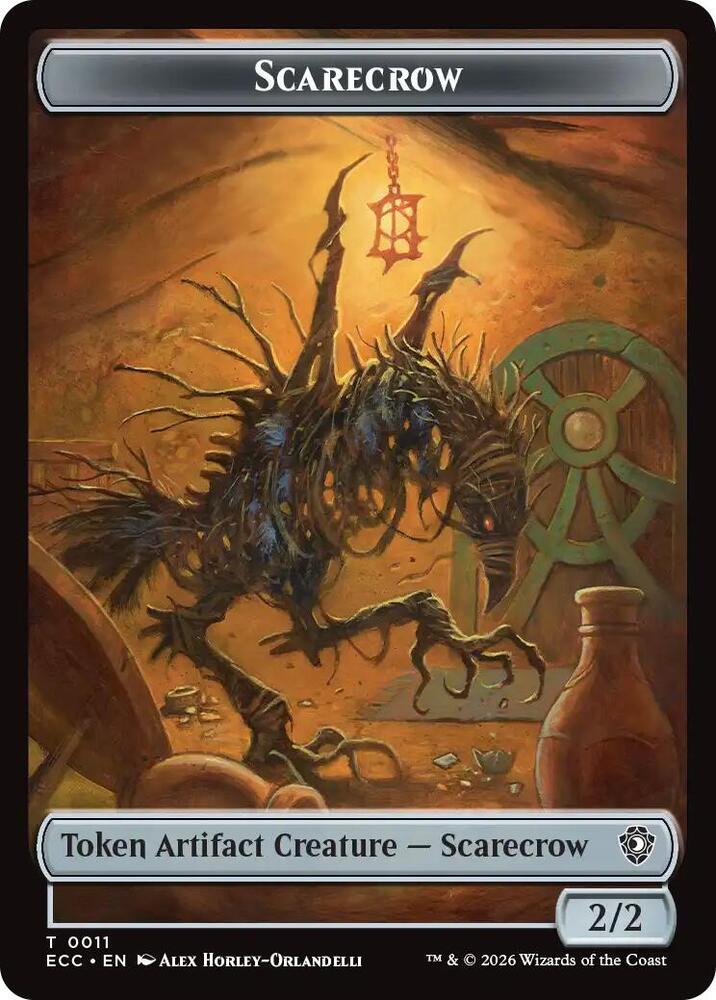 Scarecrow Treasure Double Sided Token 11 // 10 (Commander: Lorwyn Eclipsed)  | Good Games Adelaide SA