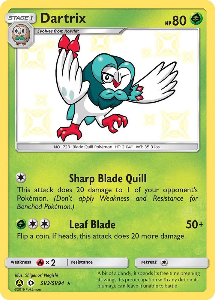 Dartrix SV3/SV94 (Hidden Fates: Shiny Vault)  - Holofoil | Good Games Adelaide SA