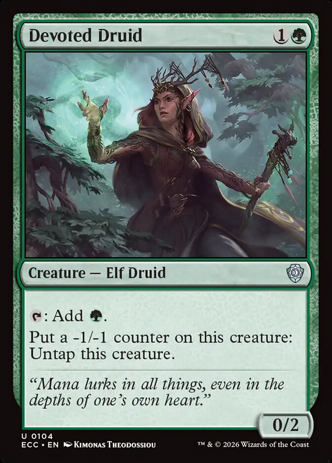 Devoted Druid 104 (Commander: Lorwyn Eclipsed)  | Good Games Adelaide SA