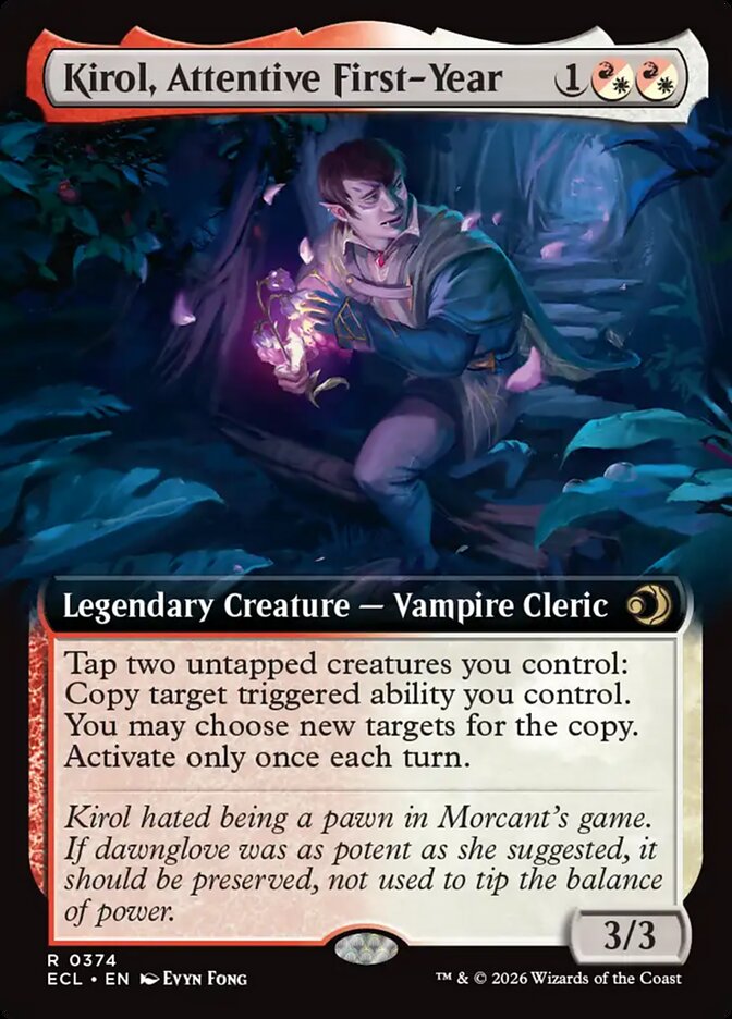 Kirol, Attentive First-Year  374/408 (Lorwyn Eclipsed)  - Extended Art Foil | Good Games Adelaide SA