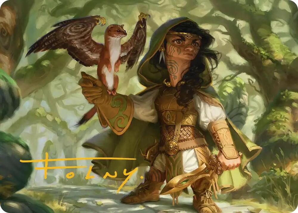 Crossroads Watcher Art Card Gold Stamped Signature 20 (Art Series: Lorwyn Eclipsed)  | Good Games Adelaide SA
