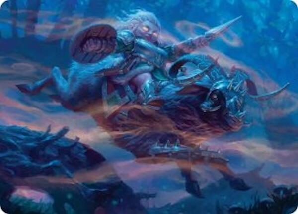 Bristlebane Outrider Art Card 18 (Art Series: Lorwyn Eclipsed)  | Good Games Adelaide SA