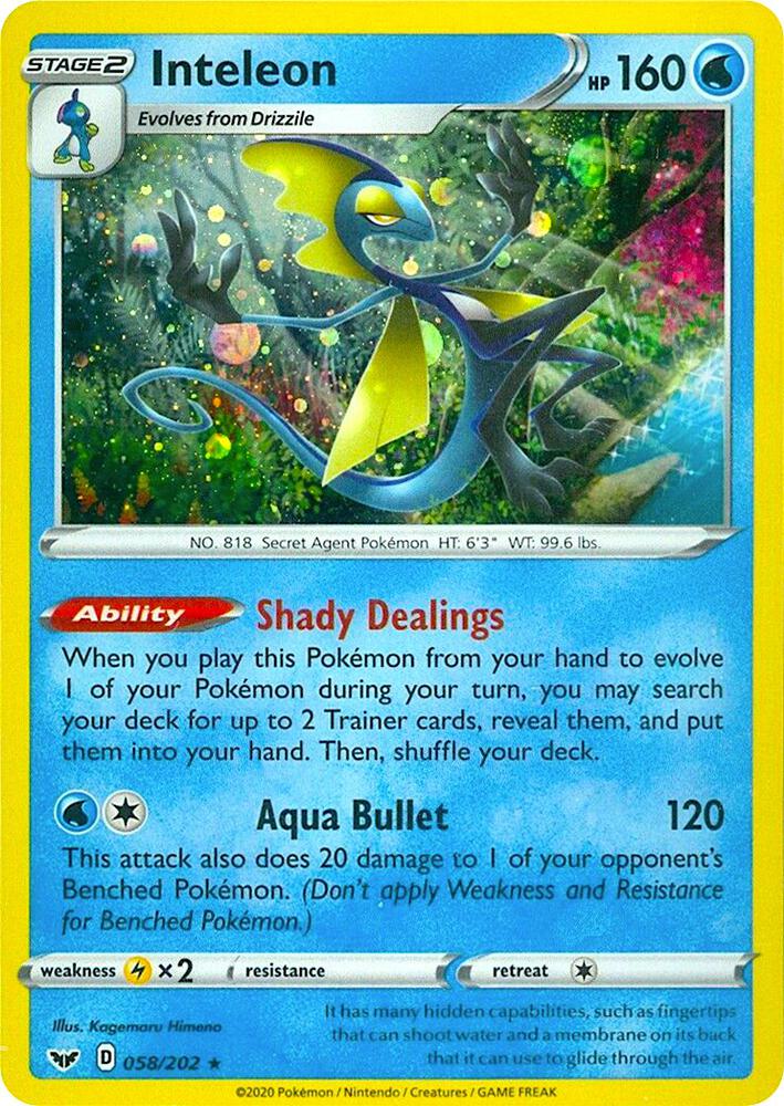 Inteleon 058/202 (Miscellaneous Cards & Products)  - Cosmo Holofoil | Good Games Adelaide SA