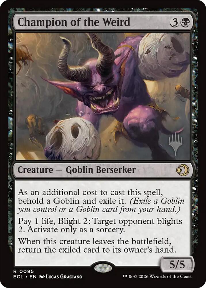 Champion of the Weird 95 (Promo Pack: Lorwyn Eclipsed)  - Foil | Good Games Adelaide SA