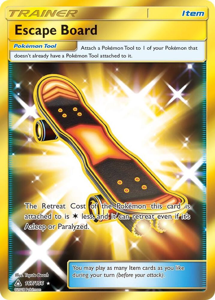 Escape Board Secret Rare 167/156 (SM - Ultra Prism)  - Holofoil | Good Games Adelaide SA