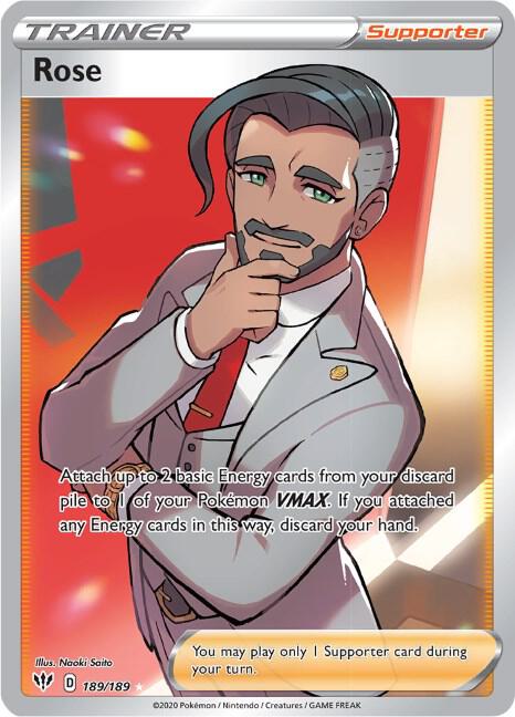 Rose Full Art 189/189 (SWSH03: Darkness Ablaze)  - Holofoil | Good Games Adelaide SA