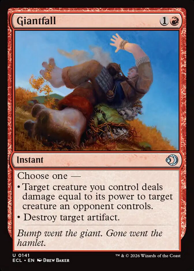 Giantfall 141 (Lorwyn Eclipsed)  - Foil | Good Games Adelaide SA