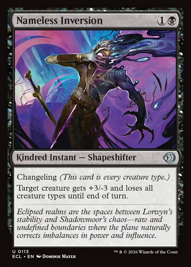 Nameless Inversion 113 (Lorwyn Eclipsed)  - Foil | Good Games Adelaide SA