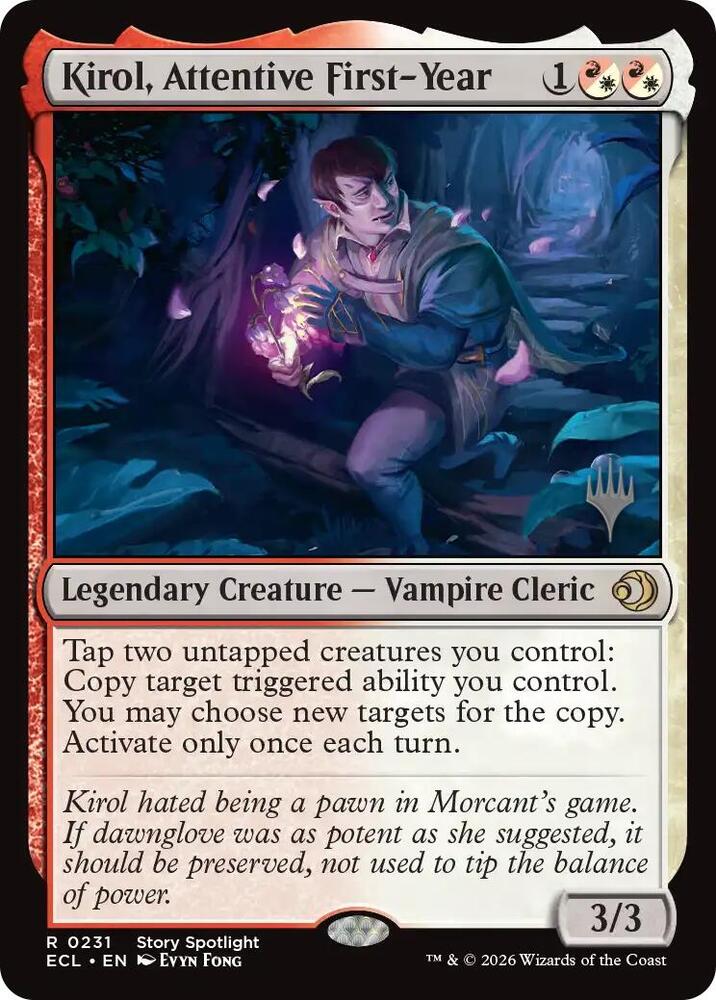 Kirol Attentive First Year 231 (Promo Pack: Lorwyn Eclipsed)  - Foil | Good Games Adelaide SA
