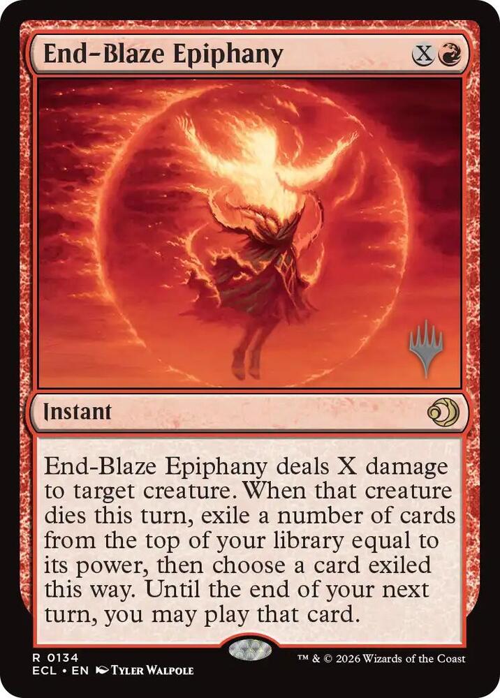 End Blaze Epiphany 134 (Promo Pack: Lorwyn Eclipsed)  - Foil | Good Games Adelaide SA